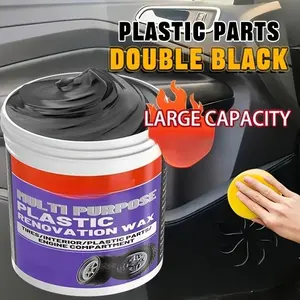 All-Purpose Plastic Polish Paste, Car Interior Renovator, Scratch Repair, Wheel Care Wax, Dashboard Polish, Quick Shine for Dashboards, Seats, Bumpers
