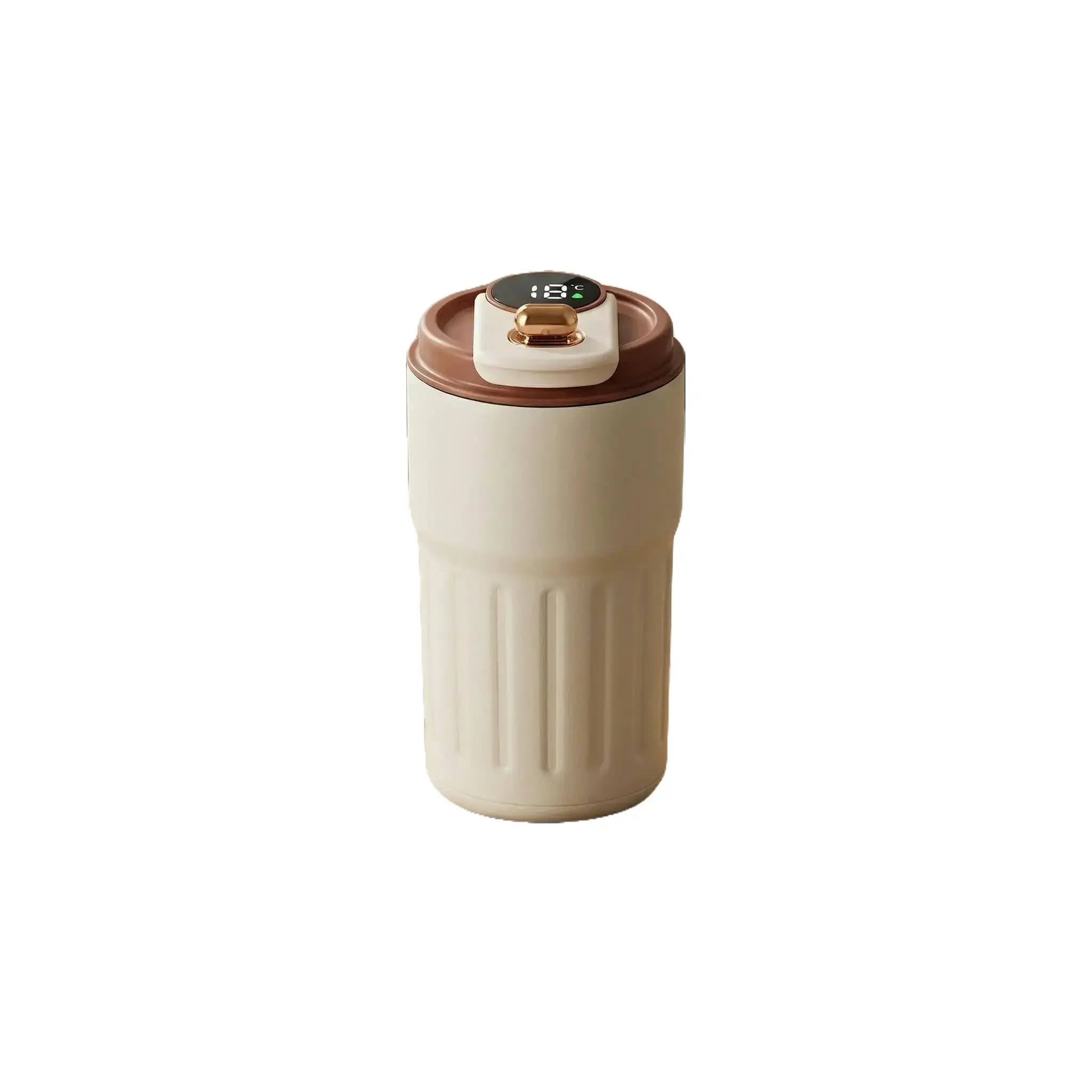 Smart Vacuum Insulated Tumbler, Temperature Display Water Bottle with Carry Strap, Portable Tumbler for Sports, Office Use