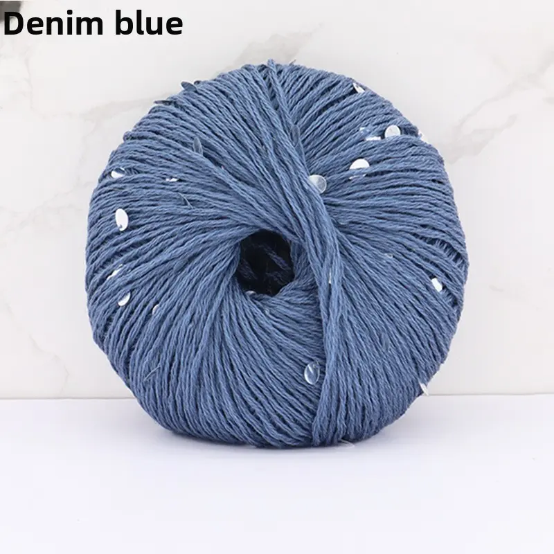 13 # Denim blue*no*7S*5*100% wool