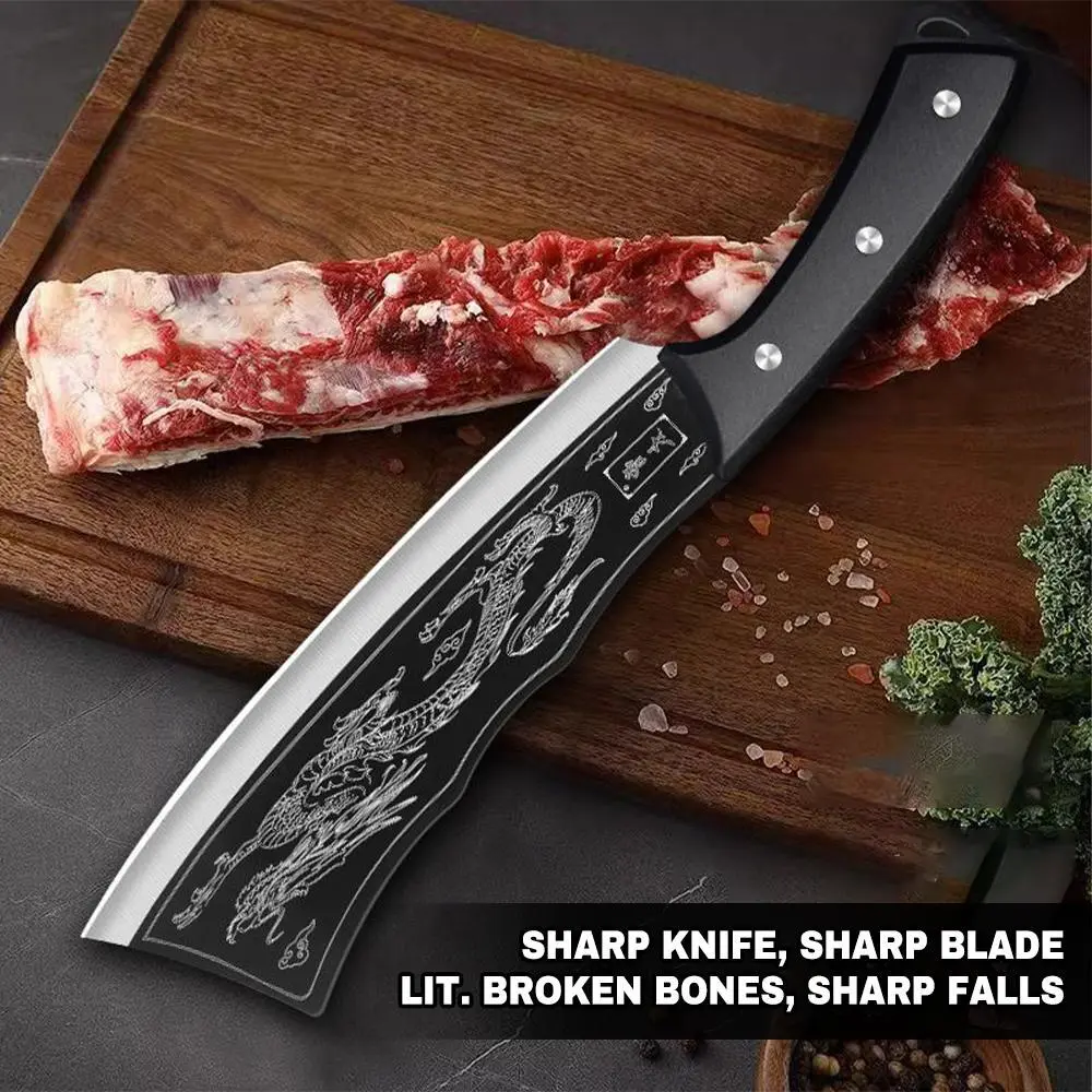 Kitchen Chef knife, Handmade Dragon Knife
