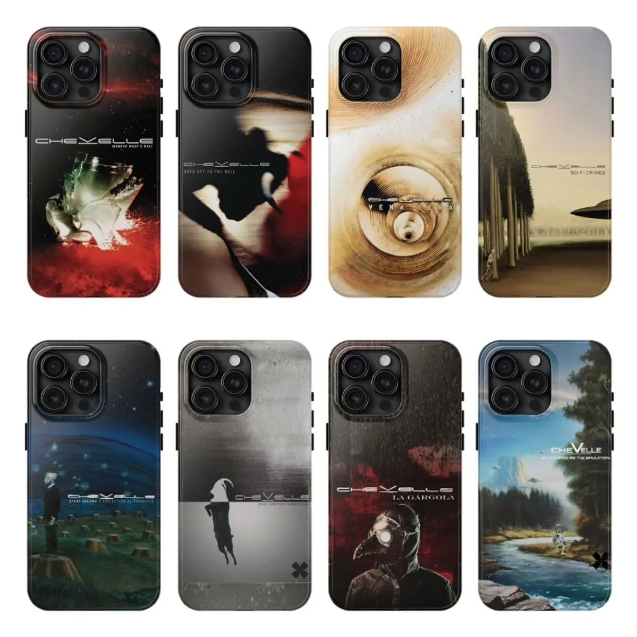 couple,17,pro,soft,caprisun,Tough,Artistic,Cat,luxury,crystal,texture,cute,gift,,Chevelle Band Phone Case, Alternative Metal Rock Aesthetic, Wonder What’s Next Album Inspired, 2000s Hard Rock Sound, Case Cover For iPhone 16 15 14 13 12 11 X SE and Samsung