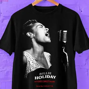 Vintage Billie Holiday Jazz Singer Graphic Tee – Unisex T-Shirt / Sweatshirt / Hoodie, Washed Soft Comfortable Stylish Music Top for Everyday Wear J2L