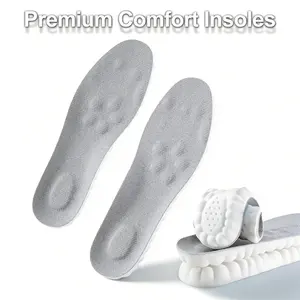 4D Shoe Cloud Insoles for Men Women, Soft Memory Foam Orthotic Shoe Inserts Sports Insoles