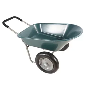 wheel barrow Two wheeled trolley for blue garden 15 inch pneumatic wheel WB189BL