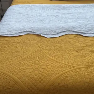 【 Weekly Picks 】Imperial Homeware Floral Ultrasonic 3 Pieces Quilted Bedspread Set Lightweight Bedspread Coverlet for All Seasons, Soft Microfiber Bedding with Pillow Shams Twin, Queen, King Sizes Machine Washable