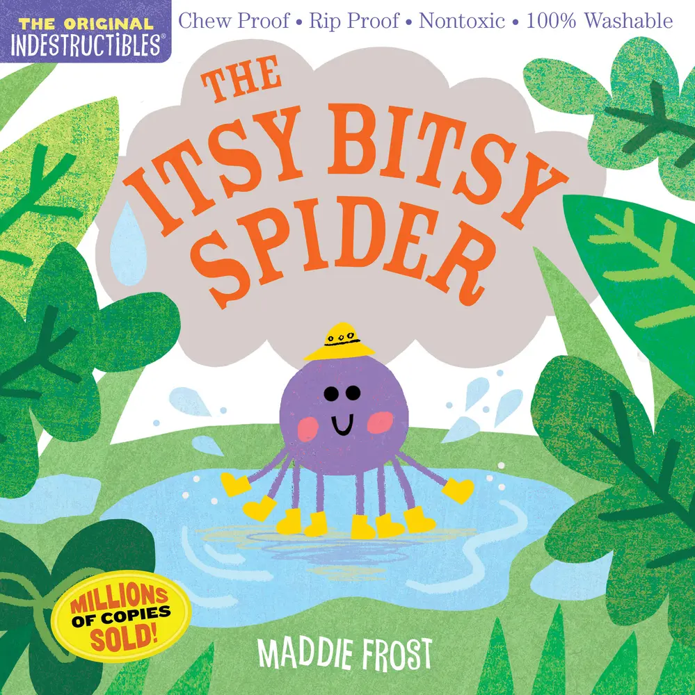 USED Book - Indestructibles (the Original): The Itsy Bitsy Spider: Chew Proof - Rip Proof - Nontoxic - 100% Washable (Book for Babies, Newborn Books, Safe to Chew by Frost, Maddie (Paperback) - english