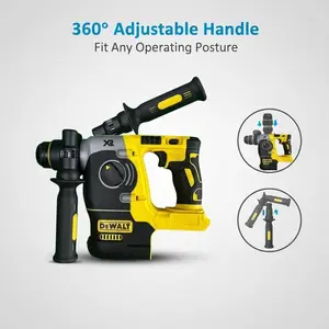 DEWALT DCH273 M18 Portable Cordless Rotary Hammer, Heavy Duty Performance for Wall Demolition, Brickwork and On-Site Construction metal drilling