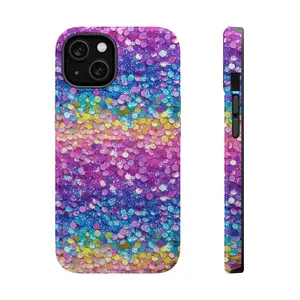 Sparkle Phone Case, Mag Safe Compatible, Magnetic Tough Cases