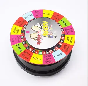 Electric Turntable Roulette Drinking wheel Board Game: Fun Party Games for Adult
