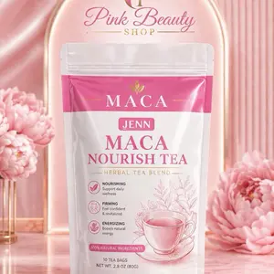 Jenn Maca Nourish Tea  Herbal Tea Blend for Daily Wellness & Energy  A gentle herbal tea crafted to support your daily routine, natural energy, and overall balance.