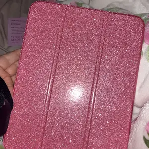 INFILAND Compatible with iPad Case, Glitter Cover with Sparkly Clear Back, Pencil Holder, for Kids Girls Computer Tablet Casing Protection Protective