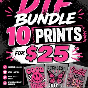 DTF BUNDLE 10 prints pre selected