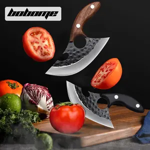 Hand Forged Chef Knife for Meat Cutting,Upgraded Viking Knives Butcher Knife with with Opener & Sheath,Japanese Style Knife for Balance & Control, Sharp Meat Cleaver for Kitchen, Outdoor, BBQ,Camping Christmas Gift