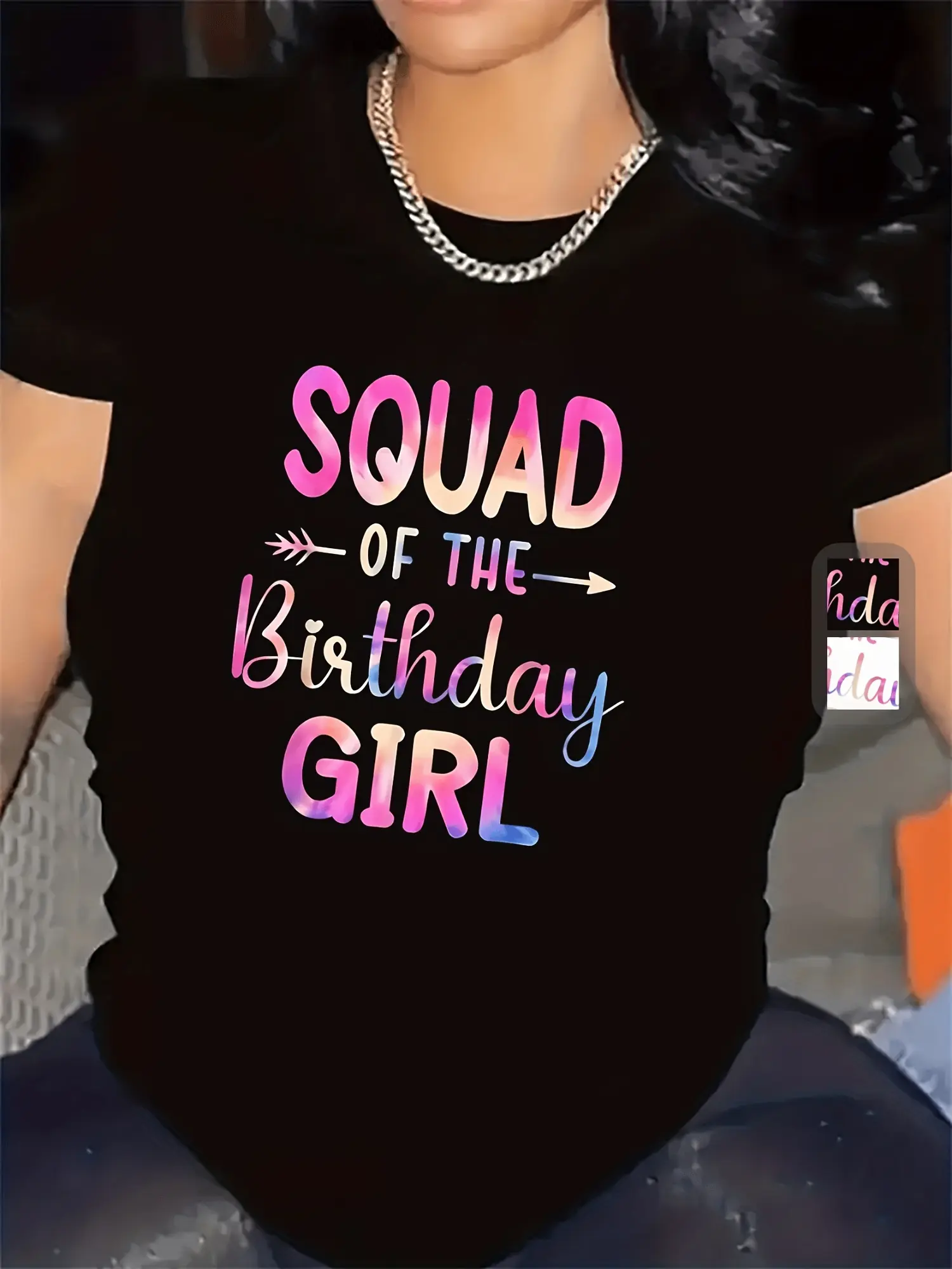 Polyester Birthday Squad T-Shirt for Party Wear, D unisex soft cotton short sleeve t shirt, vintage graphic casual tee for men women teens, perfect birthday holiday gift for camping travel gym daily street  wear