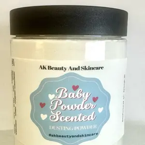 Baby Powder Scented Dusting Powder 8 oz Body Powder All Natural with Kaolin Clay care cosmetic, Deodorizer