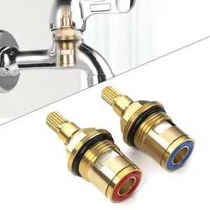 G1/2 Inch Copper Valve Core, Durable Heavy Duty Anti-leak Valve Core, Bathroom Universal Cold & Hot Water Mixing Valve Replacement Repair Parts