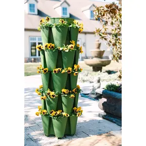 5 Tier GreenStalk Original Vertical Planter - Basket Weave Texture