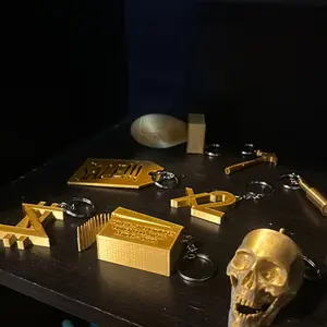 Zombies keychain set of 8