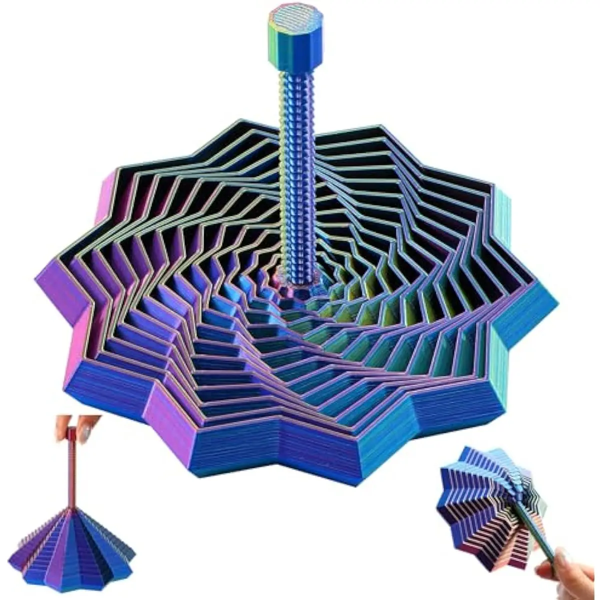 3D Printed Expanded Sensory Fidget Star, New Stress Relief Sensory ...