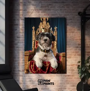 Custom King Pet Portrait Poster