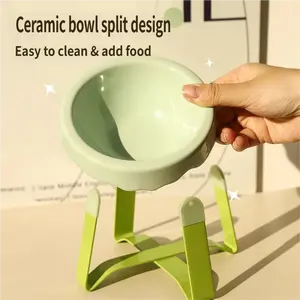 Ceramic Cat Bowl with Stable Base – Non-Slip, Easy to Clean Design