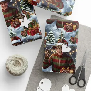 Festive Freddy Kruger Nightmare on Elm Street Premium Eco-Friendly Decorative Gift Wrapping Paper