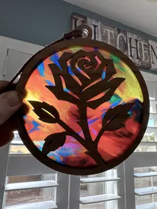 Rose Suncatcher for Sunny Window