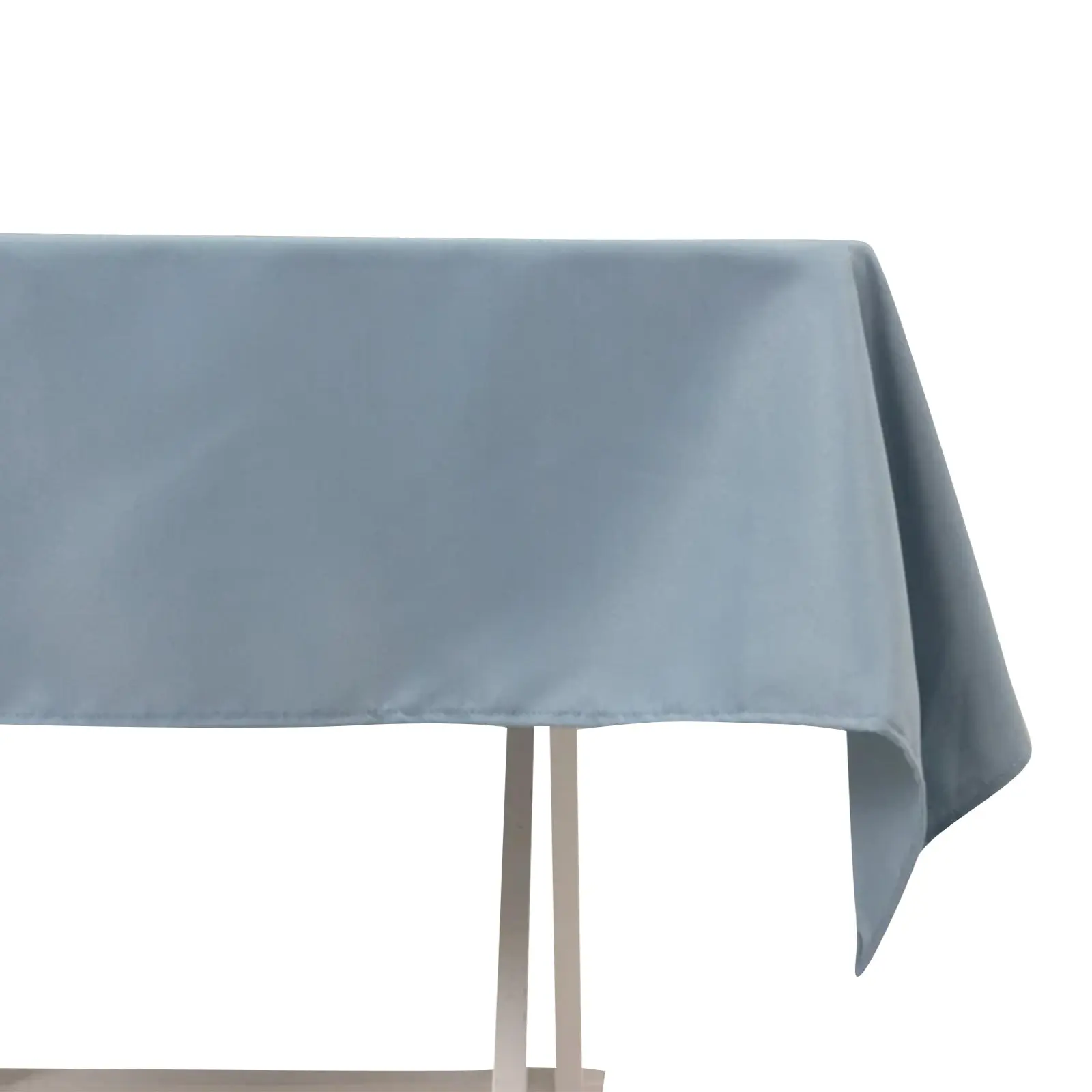 Premium Polyester Traditional Square Tablecloth, 54"x54" Dusty Blue Large Outdoor Banquet Table Cover - 220GSM, Stain-Resistant, Wrinkle-Resistant, Machine Washable, Large Outdoor Tablecloths
