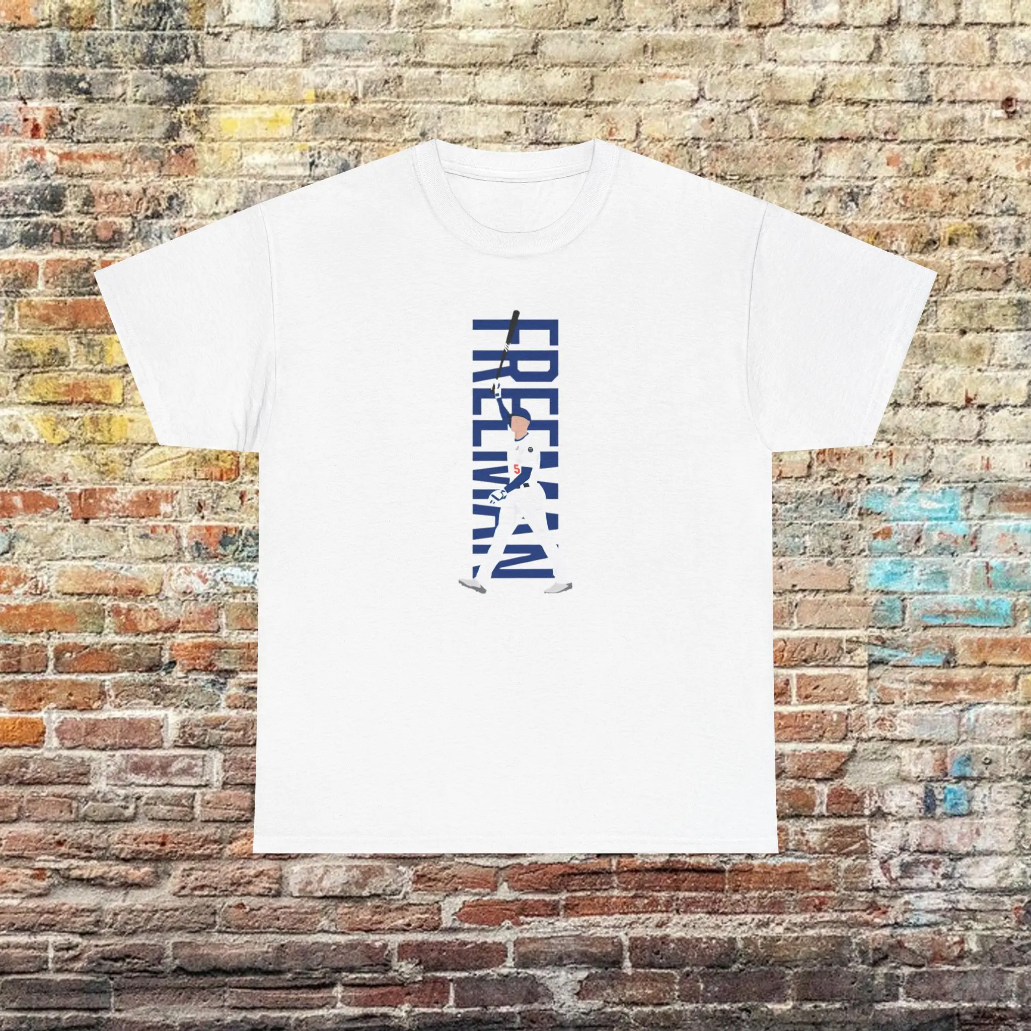🔥⚾Freddie Freeman Unisex Cotton Tee/T-Shirt Dodgers