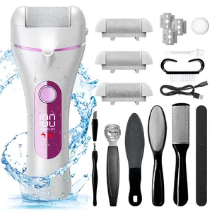 Yoovee Electric Callus Remover for Feet, Portable Foot File with 18-In-1 Kit, Waterproof, 3 Roller Heads, 2 Speeds YOOVEE