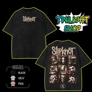 Slipknot Vintage Band Tee – Heavyweight Distressed Graphic Shirt, Tank top, Hoodies, Sweatshirt Rock Aesthetic, Y2K Grunge Metalcore, Edgy Alternative shirts men vintage slipknot Cotton Fabric fan t-shirt