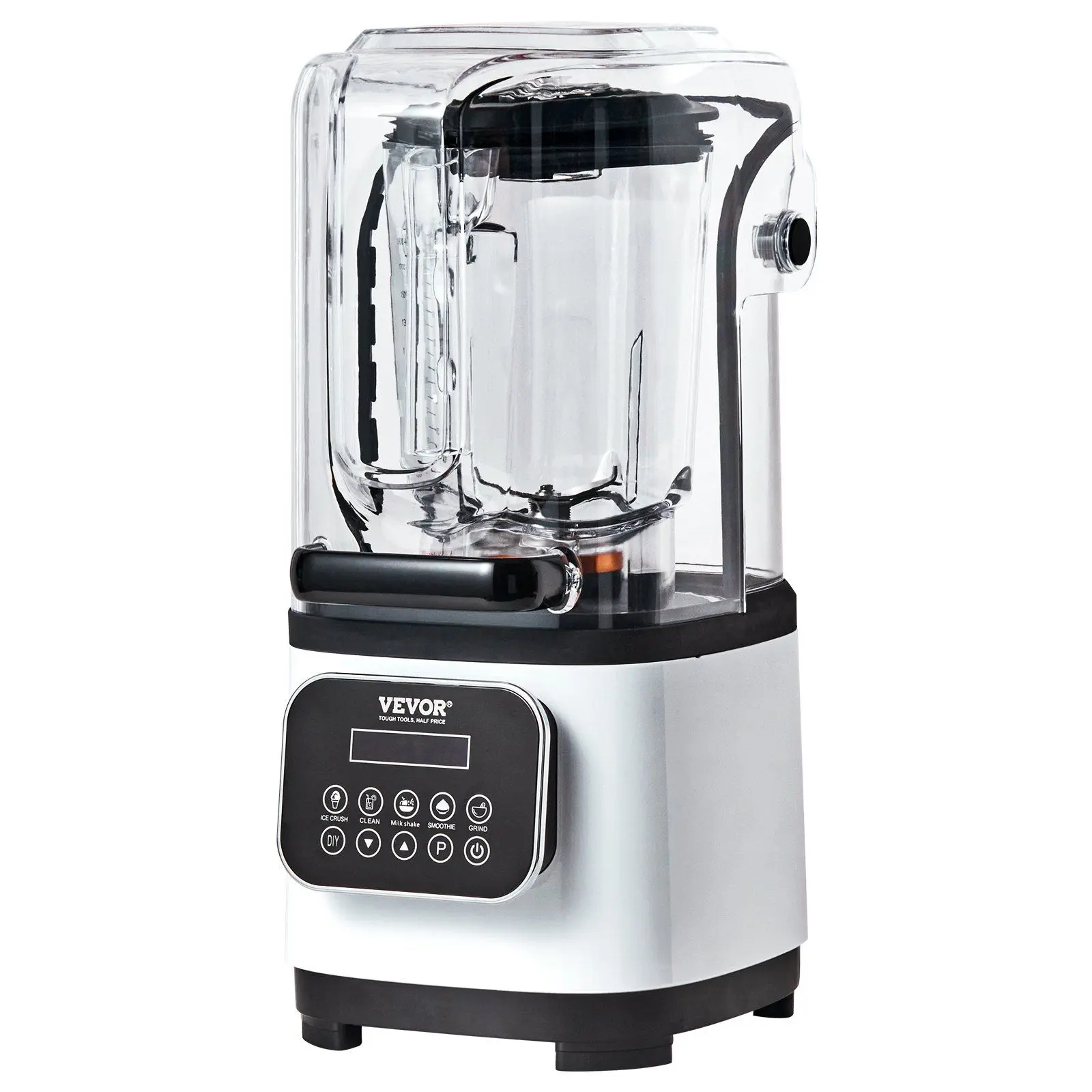 Spring new arrivals Professional Blender with Shield, Commercial Countertop Blenders, 68 oz Jar Blender Combo, Stainless Steel 9 Speed & 5 Functions Blender, for Shakes, Smoothies, Peree, and Crush Ice, White