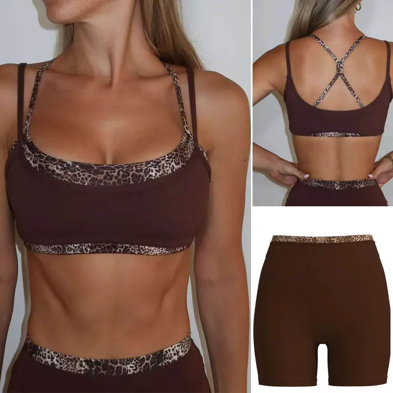 Adorable Line-Patterned Fitness Set with Pads, High Waist, and Butt-Lifting Features