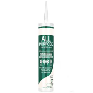 White Universal  Caulk,   Sealant Outdoor , Flexible  Adhesive Caulking for Aquarium RV Roof Window Door Kitchen Bathroom Bathtub Shower Seal, 10.1 Oz, 1 Pack