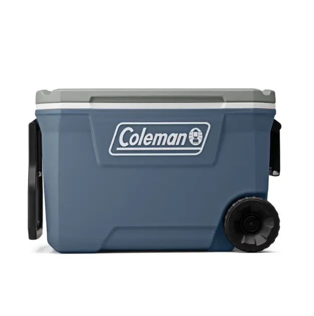 Coleman 316 Series 62QT Hard Chest Wheeled Cooler, Lakeside Blue