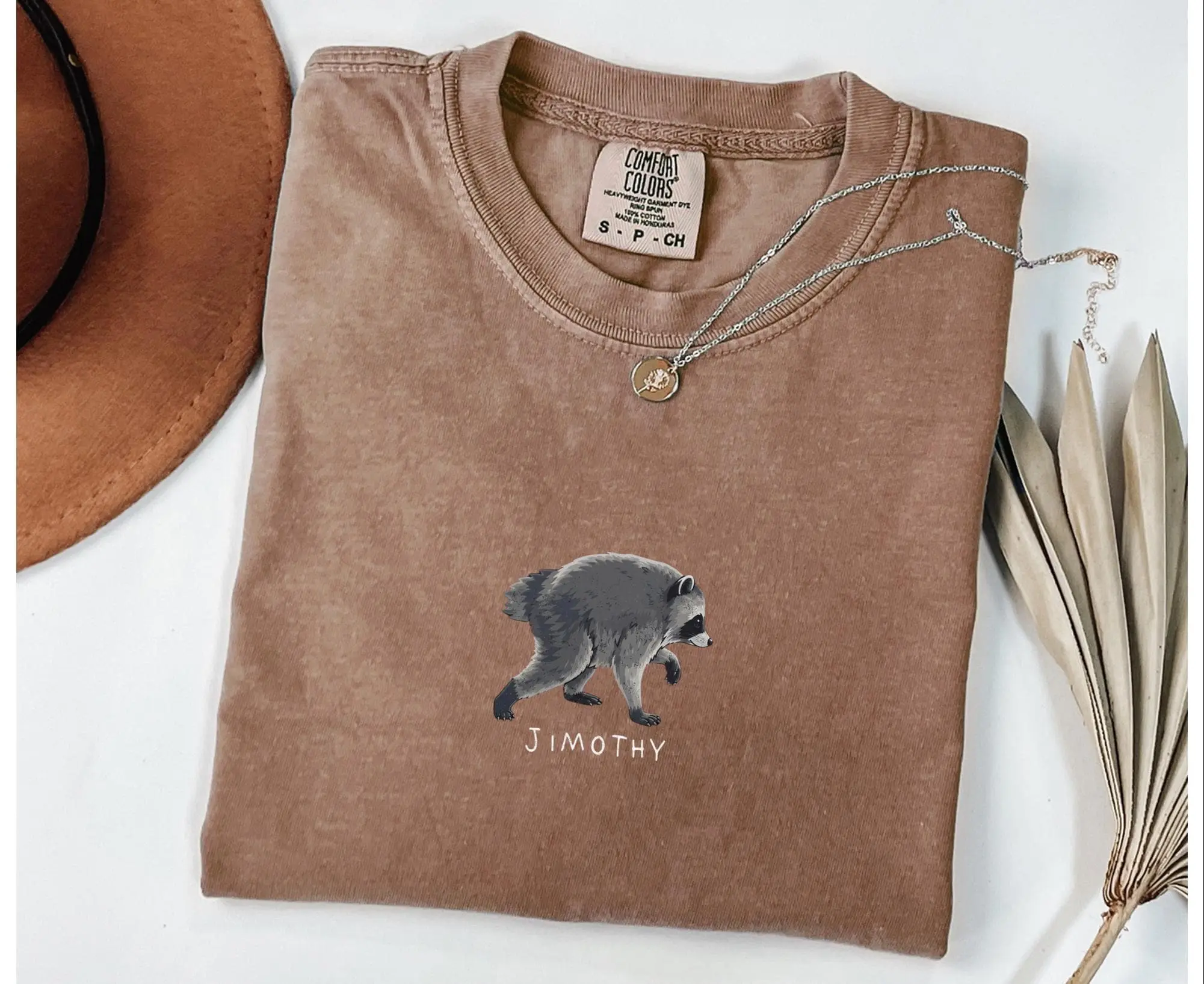Embroidered Jimothy Raccoon Shirt, Comfort Colors Jimothy Tee, Seattle Raccoon Shirt, Viral Jimothy Racoon, Raccoon Embroidery TShirt