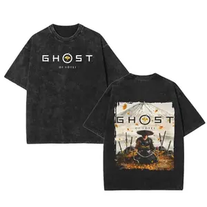Retro Limited Ghost Of Yotei Unisex Oversize Washed Tee Gaming shirt New 2025, gamer tee, Gift For Game Fan