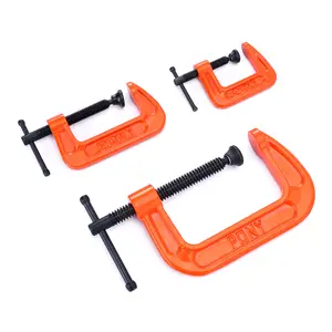 #JumpstartSale PONY Malleable Iron C-Clamp Set, 3-Count, (1", 2", 3")