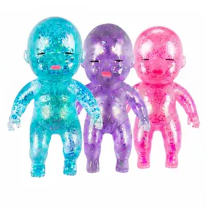 Kawaii Natasha Sparkling Glitter Doll Squishies,Slow Rising Soft Pinch Toy,Cute Sequins Shiny Doll Toy,Stress Release Fidget Toy,Healing Relax Entertainment Toy,Daily Play Vent Toy,Great Christmas Halloween Birthday Surprise Gift