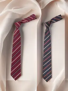 Men's Handmade Classic Multi-Color Striped Casual Elegant Tie, Business & Casual Wear, Uniforms, Weddings, Gifts, All Seasons