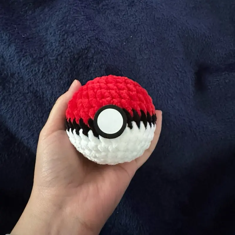 Pokeball Crochet Plushie