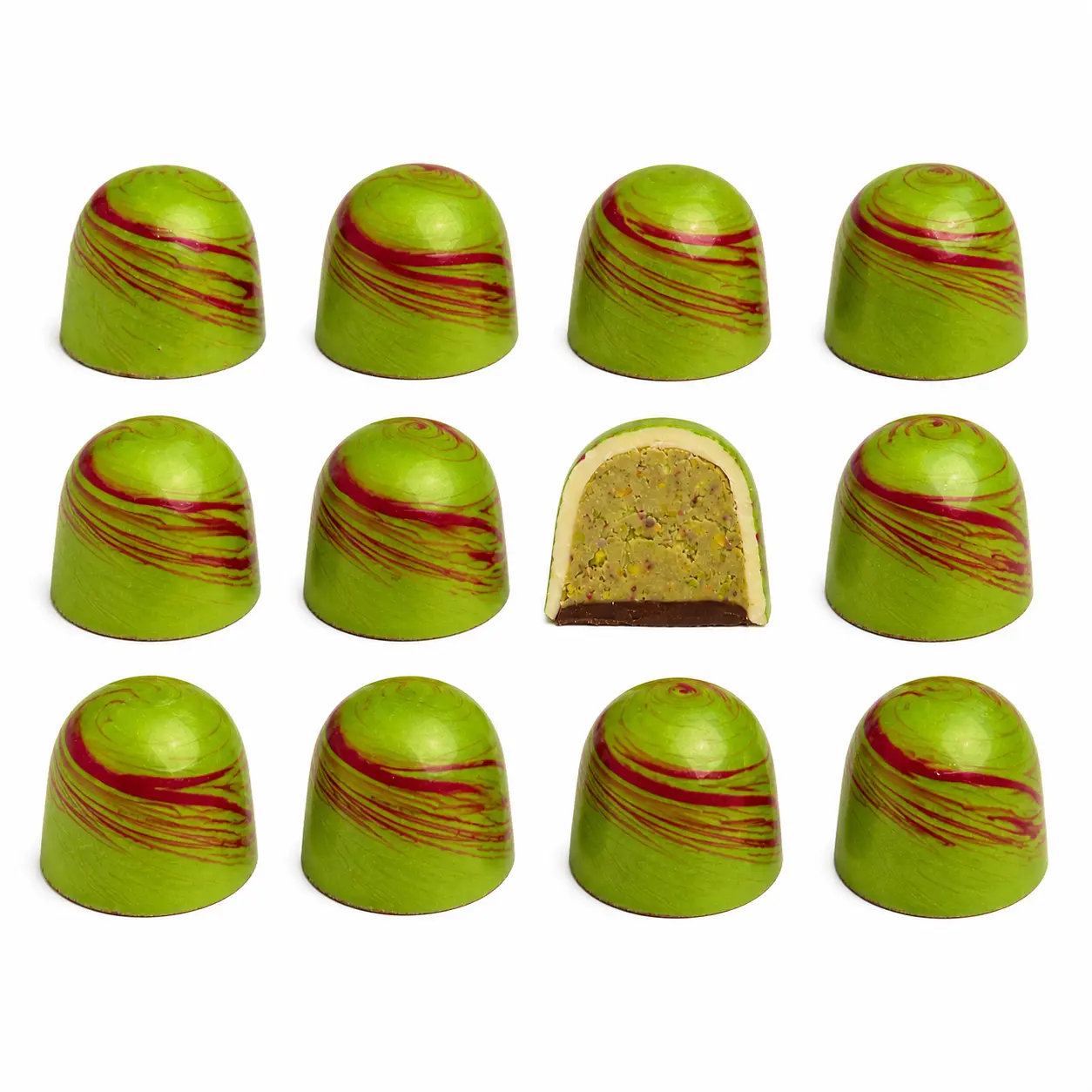 OMNIYA Galaxy Crystal Green Bonbon – Pistachio Crème White Chocolate 6oz Luxury Gift