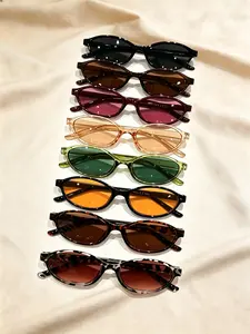 8 Pairs Women's Retro Small Frame Sunglasses Set, Ideal for Outdoor Activities, Driving, Social Media, Perfect Gift Choice
