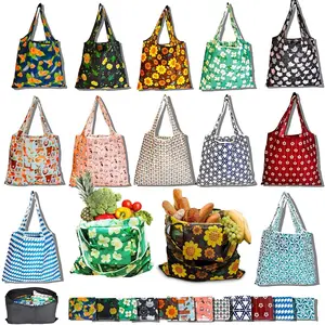 12 Pack Reusable Grocery Bag, Foldable Shopping Bag, Large Capacity Gift Tote, Storage for Groceries