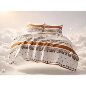 Boho Set Queen Size – Lightweight Microfiber Bohemian Bedding Set, All Season Boho Bedspread Queen, Soft Boho Coverlet with Shams, Moroccan Patterned Bedding for Bedroom & Guest Room