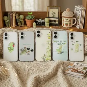 Smiski Phone Case Japanese Minimalist Collage for iPhone X, 11, 12, 13, 14, 15, 16, 17 & more – check our available sizes