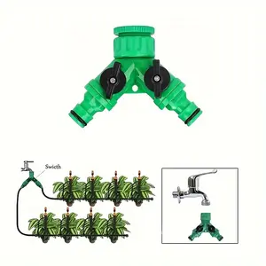 1pc Faucet Splitter Hose Y Adapter Splitter Professional Dual Direction Lawn Irrigation Sprinkler Splitter Garden Hose Connector Faucet Connector