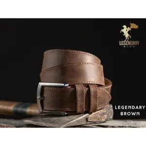 Personalized Leather Belt - Message us your engraving, Unique Gift for Him