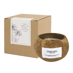 Soy Wax Aromatherapy Candle in Coconut Shell