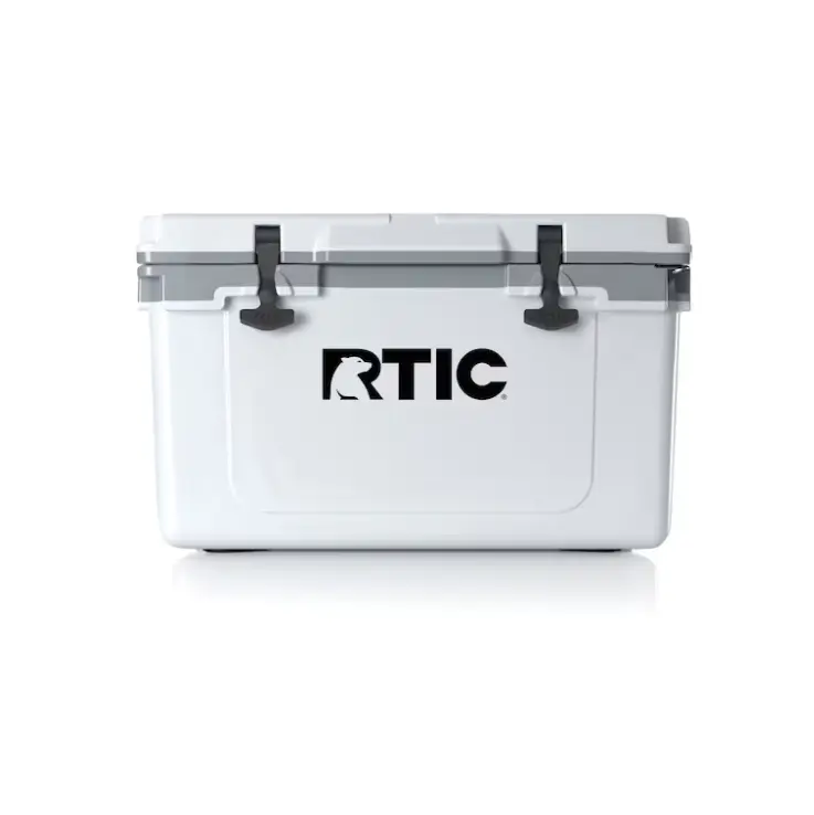 RTIC 32 Quart Ultra-Light Hard Cooler, Heavy Duty Insulated Ice Chest with Drain Plug, Long Lasting Ice Retention, Portable Grey Cooler for Camping, Boating, Fishing & Road Trips